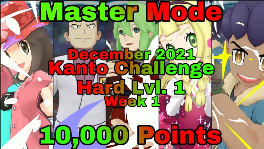 Pokemon Masters EX | Kanto Champion Stadium | Master Mode 10,000 Points | Week 1