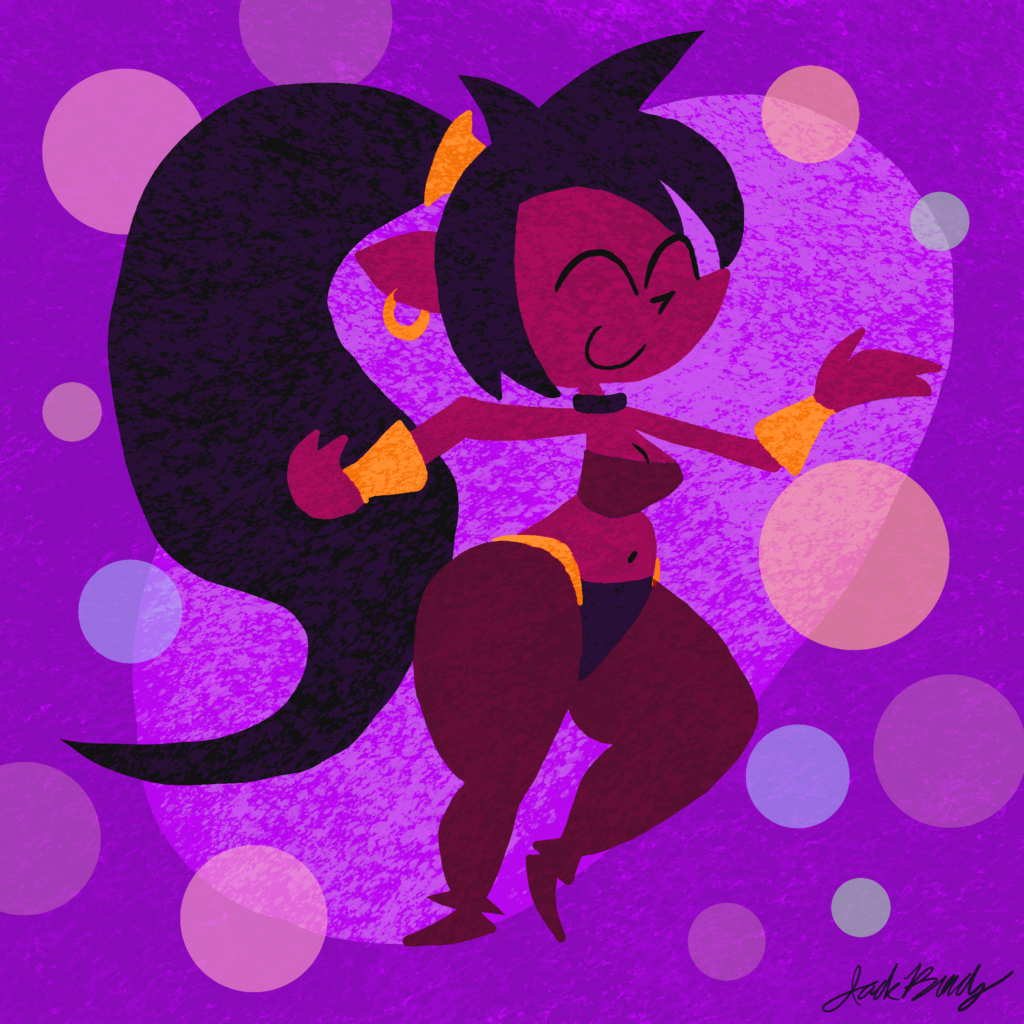 Did Shantae art after playing some of the games on Switch. If you haven't yet, I highly recommend you do!