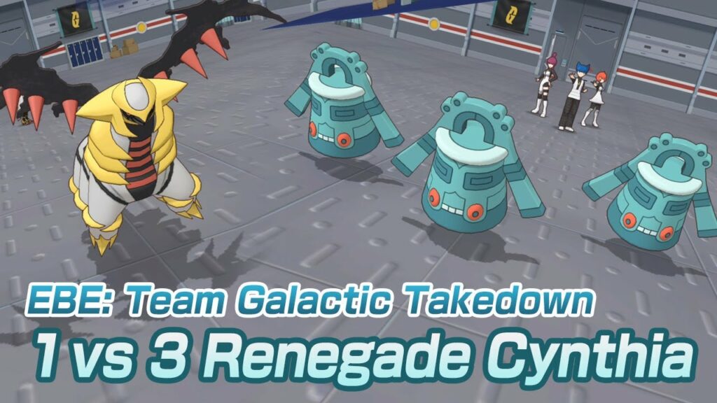 [Pokemon Masters EX] 1 VS 3 USING RENEGADE CYNTHIA | Extreme Battle Event - Team Galactic Takedown