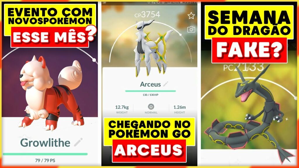 EVENTO ARCEUS NO POKEMON GO - Como pegar NOVOS POKEMON no Pokemon Go