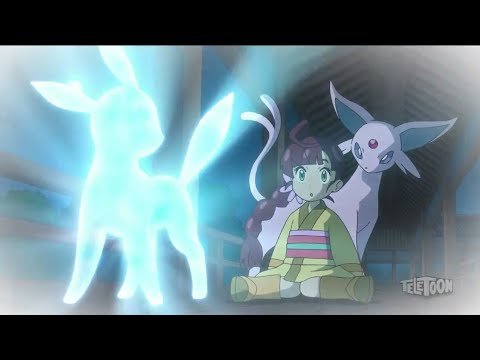 Eevee Evolves Into Umbreon [ENGLISH DUBBED] || Pokemon Master Journeys.