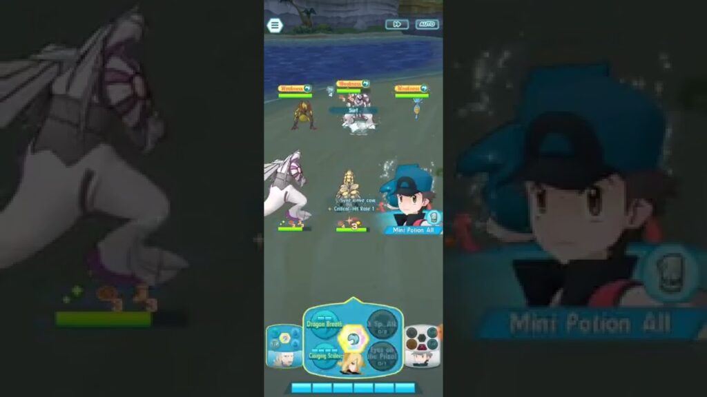 Ancient Fists Team VS Strongest Sinnoh Evil!! Pokemon Masters #shorts