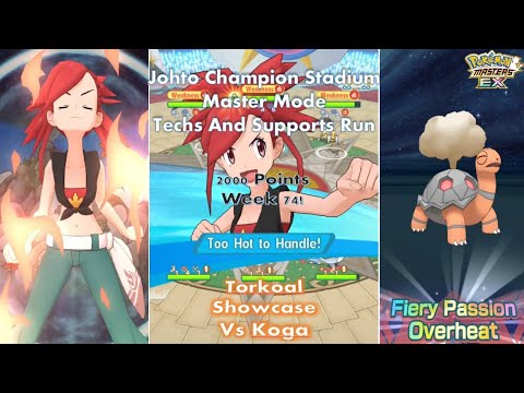 [Pokemon Masters EX] - Palentine's Season : Flannery and Torkoal Showcase|2k Pts Johto CS MM Week 74