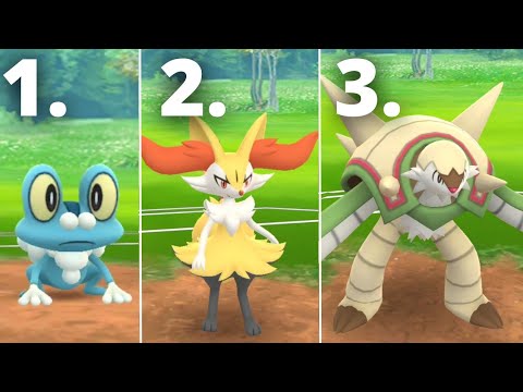 Pokemon Go but I must use Mixed Evolution Line! (Kalos Starter Only)
