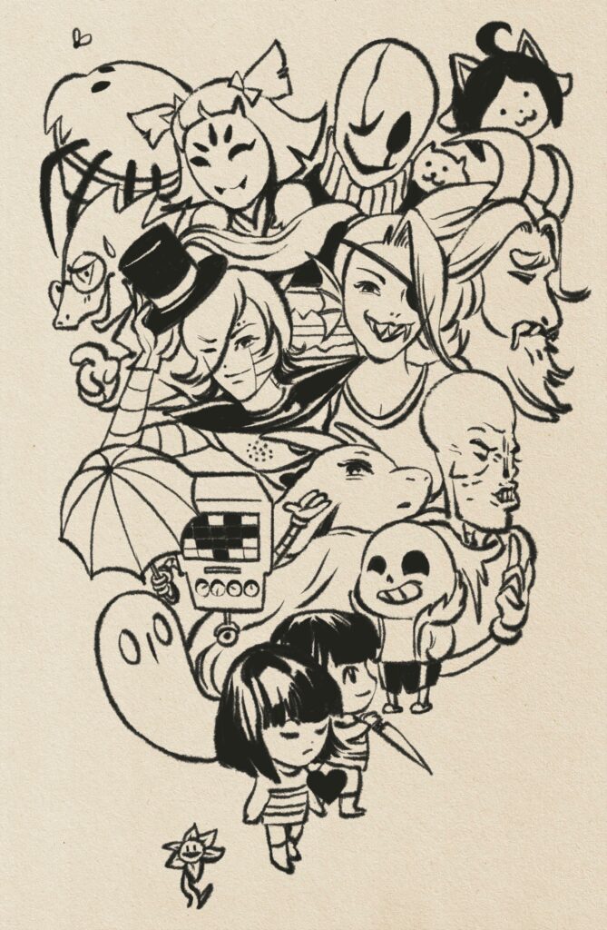 [OC] Undertale fan art