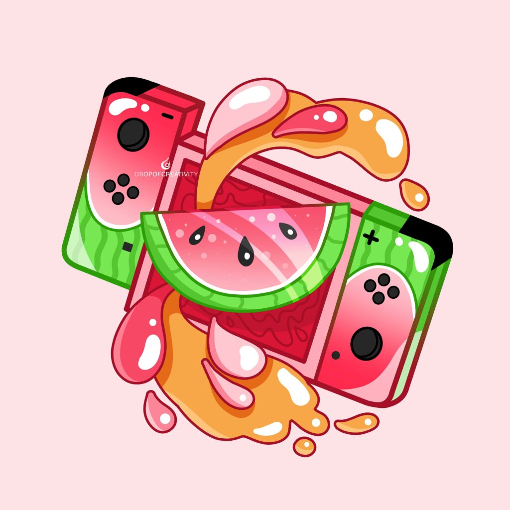 Watermelon Switch Illustration!