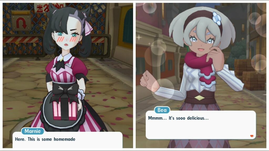 Pokemon Masters EX: Marnie & Bea Give Valentine's Gifts
