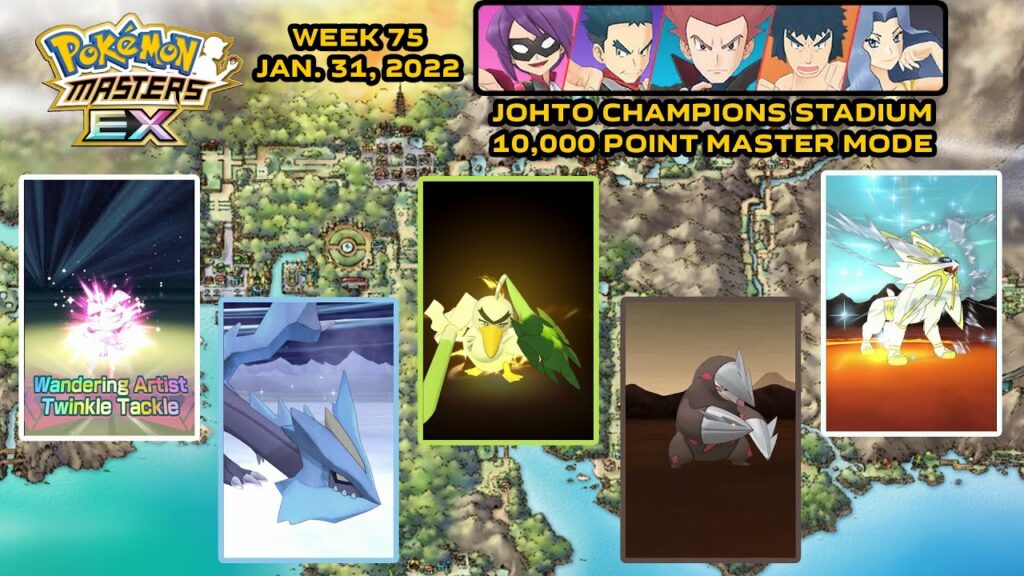 Pokemon Masters EX - Johto Champion Stadium 10K MM (Mina for Real Edition) - Week 75/Jan. 31, 2022