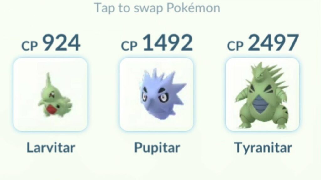 Pokemon Go but I can only use Tyranitar Evolution Line!