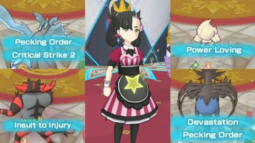 Boosting teammates' damage with Palentines Marnie (Johto Champion Stadium) [Pokemon Masters EX]