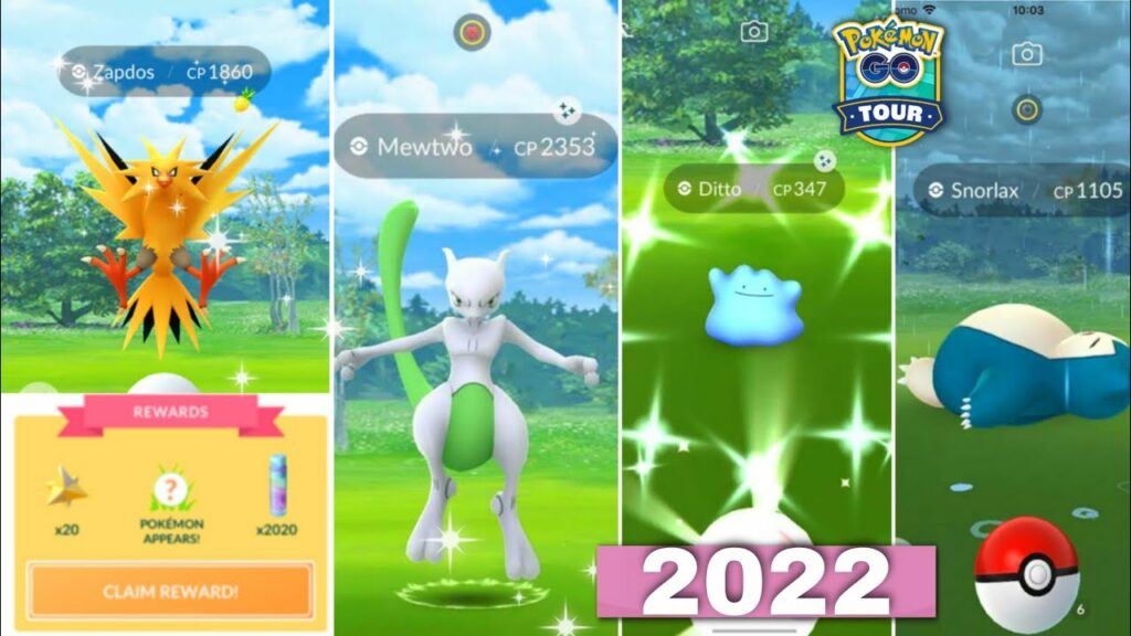 Catch Mewtwo , shiny ditto & legendary pokemons in pokemon go tour kanto 2022 | Pokemon go tour live