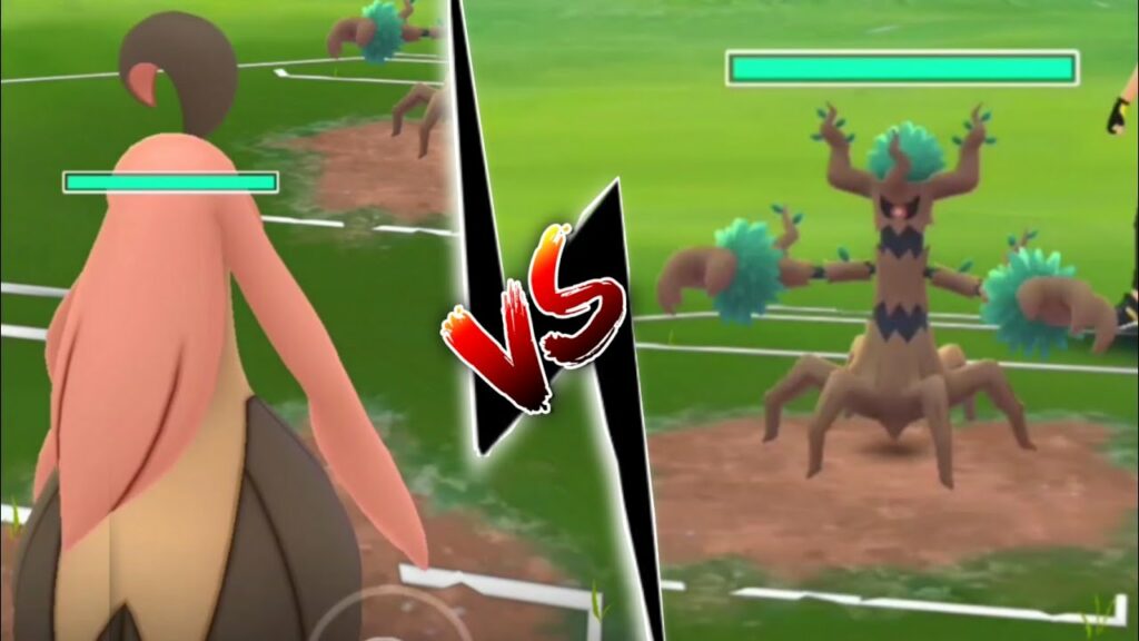 Gourgeist vs Trevenant quick battle pokemon go.