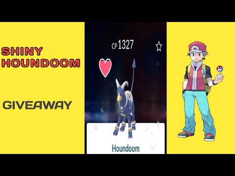 Pokemon GO Live|| Shiny Houndoom GIVEAWAY