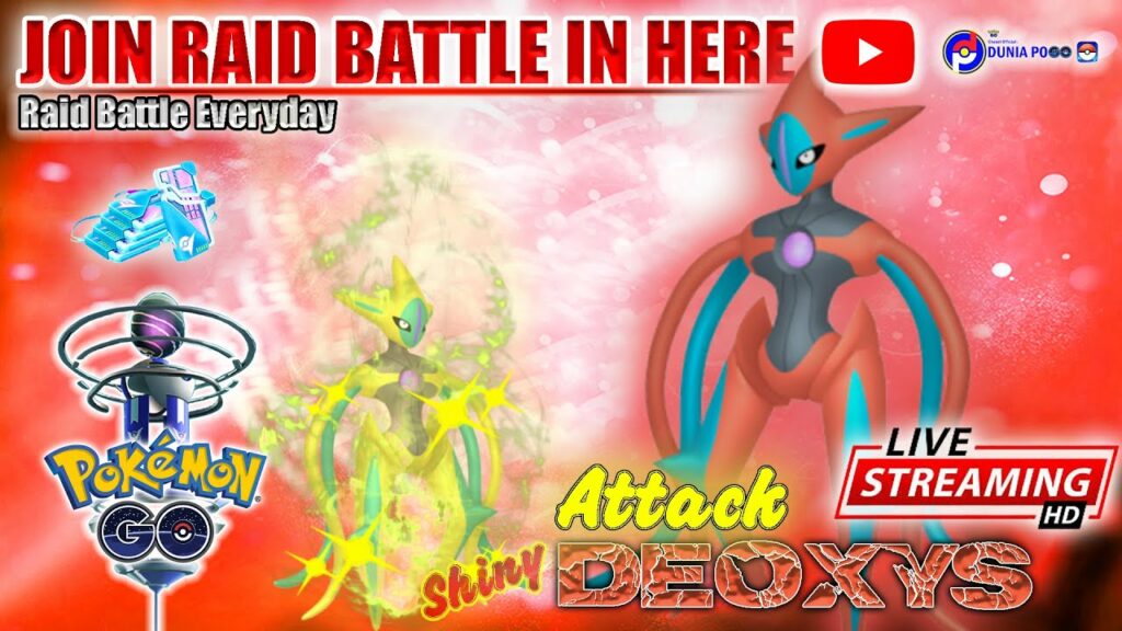 Live Join Raid Battle Pokemon Mythical Attack Forme Deoxys | Pokemon Go 20 Februari 2022