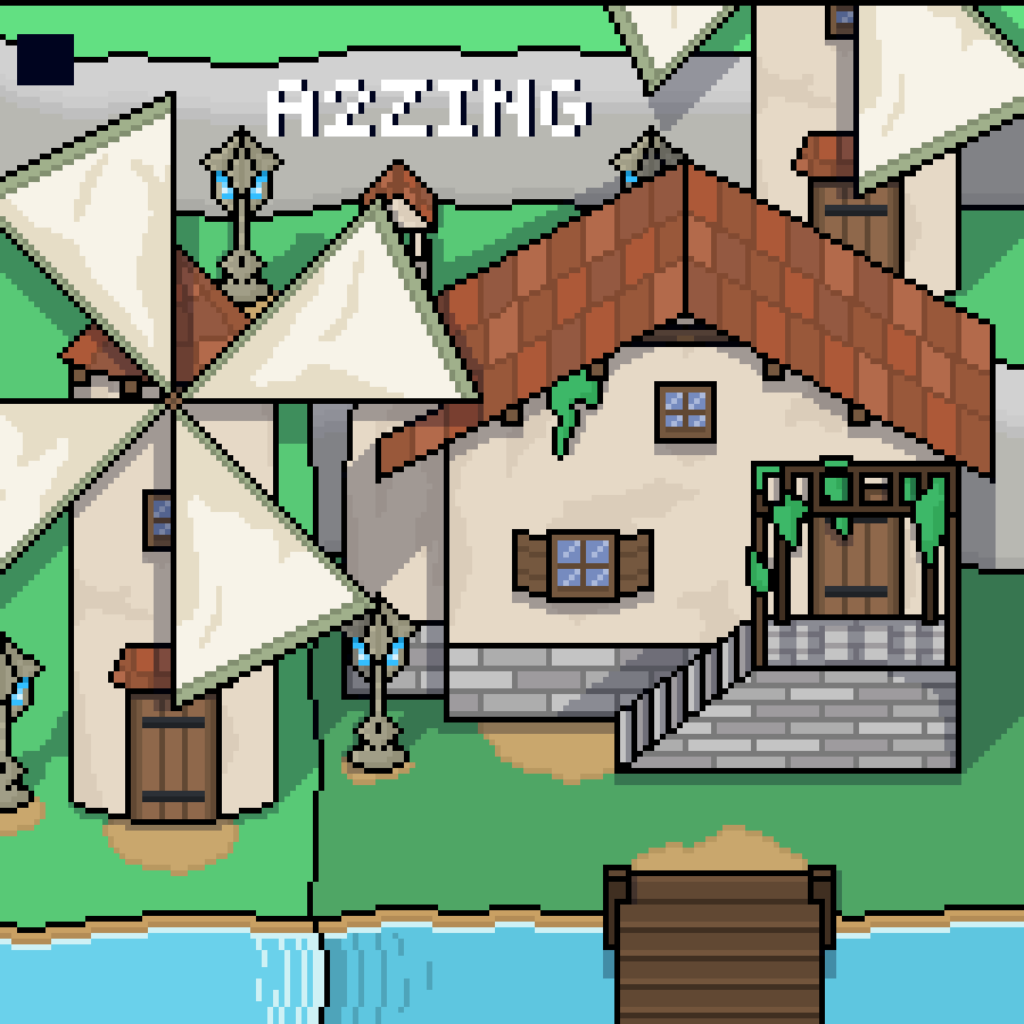 Welcome to Hateno Village! In Pixel Art!