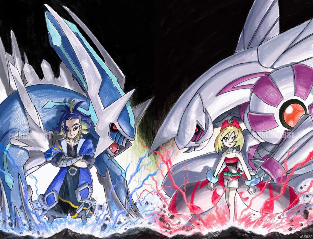 Adaman and Irida art 💎🔮Pokemon Legends Arceus