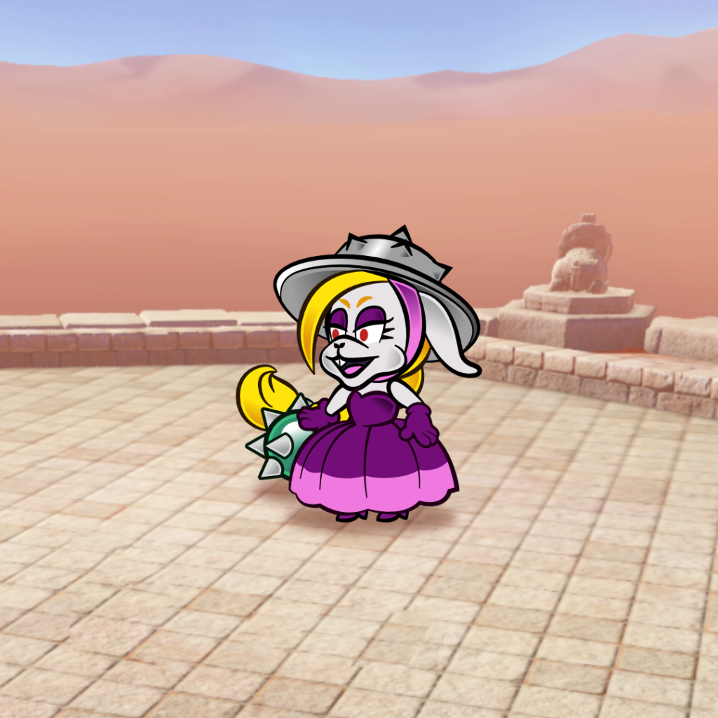 Here's Harriet from Odyssey in a Paper Mario Style