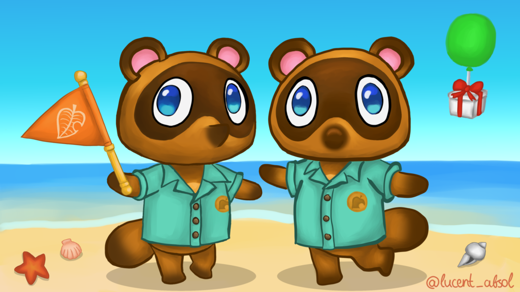 I drew Timmy and Tommy from Animal Crossing [OC]