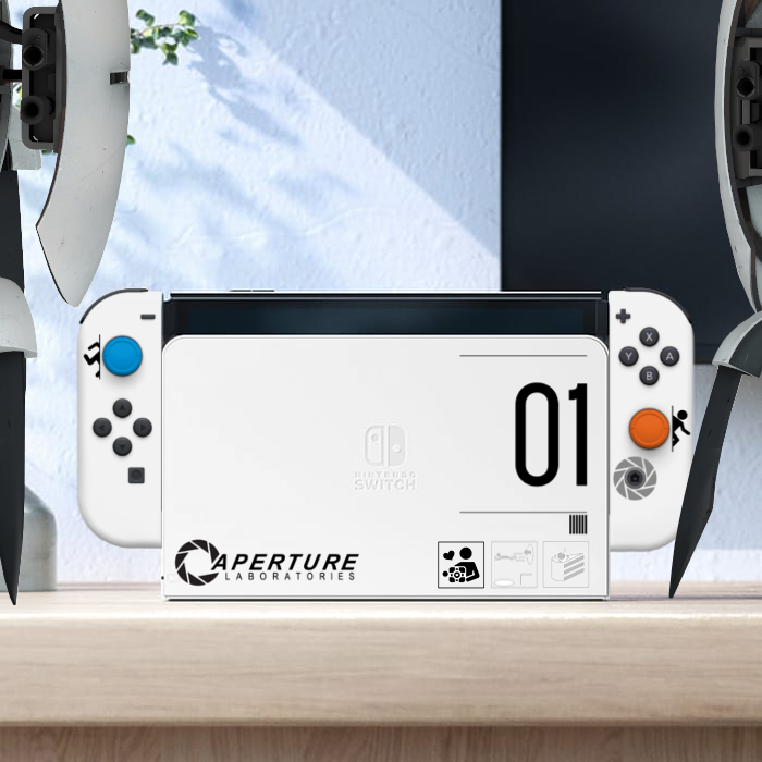 Due to the nintendo direct announcement of releasing the portalcompanioncollention to switch, i made my own impression of a portal styled nintendo switch. I realy dont have any photoshop skills, but wanted to share whats in my mind. I realy hope you like it. BR