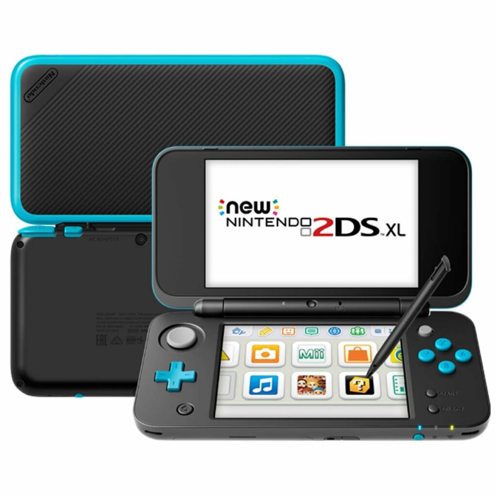 IN STOCK on Nintendo! New Nintendo 2DS XL - Black + Turquoise - REFURBISHED