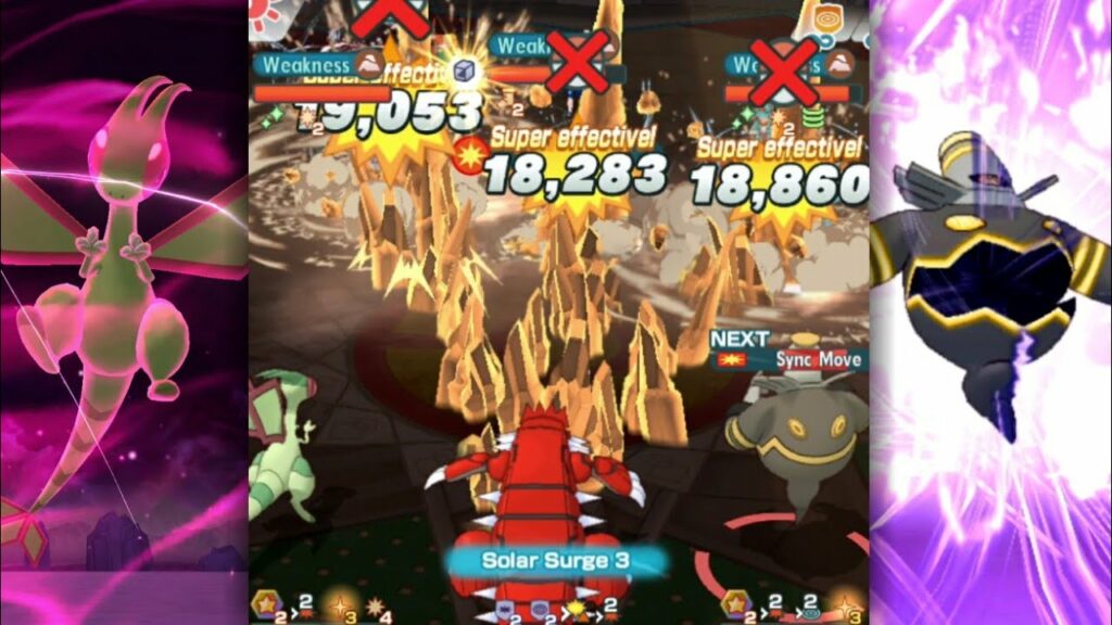 Flygon and Dusknoir helping out Groudon - 2k Points - Pokemon Masters EX 2.18.0