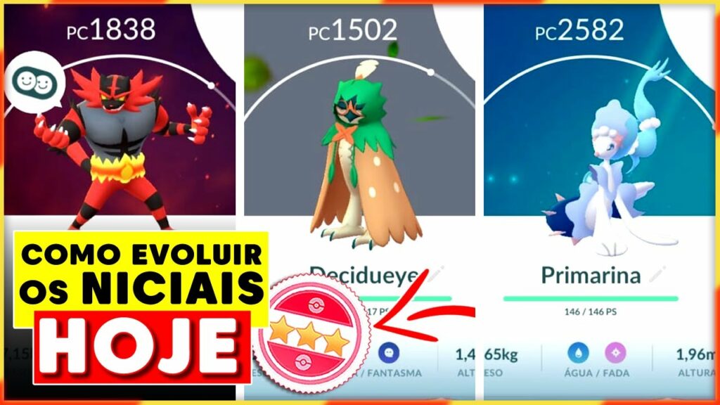 EVENTO ALOLA NO POKEMON GO - Como EVOLUIR INICIAIS DE ALOLA em Pokemon Go Litten, Popplio e Rowlet