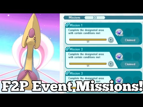 FREE 1000 Gems! Cresselia Legendary Arena Event Missions (F2P Guide) | Pokemon Masters EX