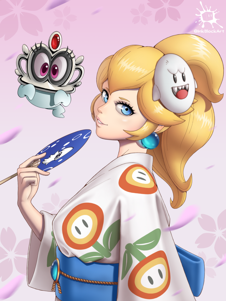 Kimono Princess Peach! Inspired by Super Mario Odyssey!