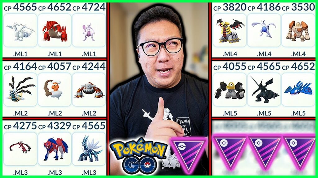 15 Unique Max Level Legendary Pokemon in Go Battle Master League in Pokemon GO