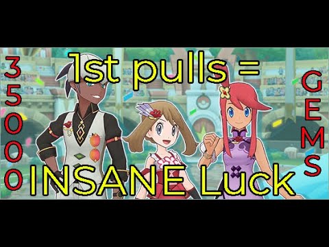 My 1st Pokemon Masters Pulls (35k gems) = Beginner's Luck! (Anniversary 2022)