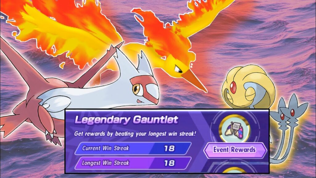 16-18 Winstreak | Legendary Gauntlet Uxie Latias and Moltres | Pokemon Masters EX