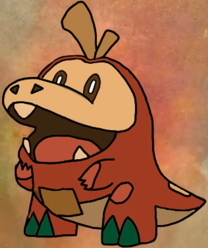 So in the new Pokémon game we only got a photo frame that looked kinda dirty so here’s my attempt at the new apple fire Dino