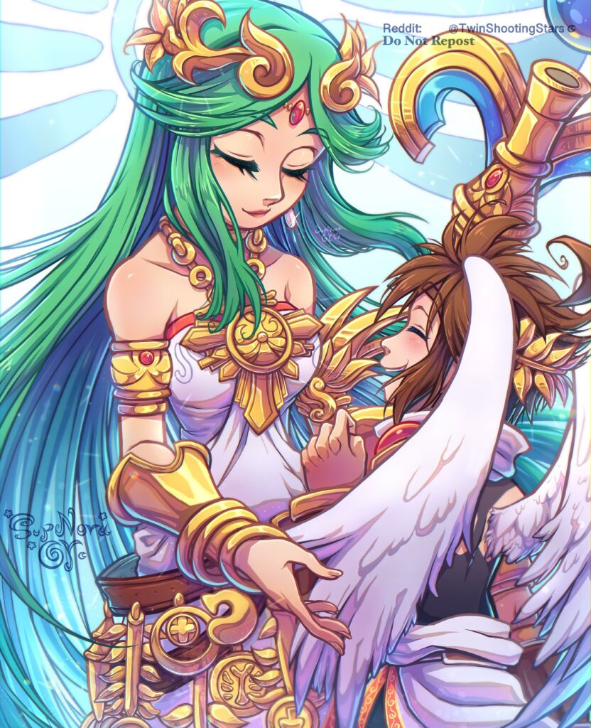 (OC) Palutena and Pit from SSBU