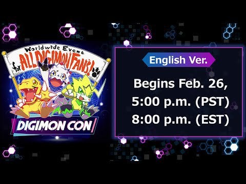 Digimon-Con Official Livestream (starts at 5pm PST)