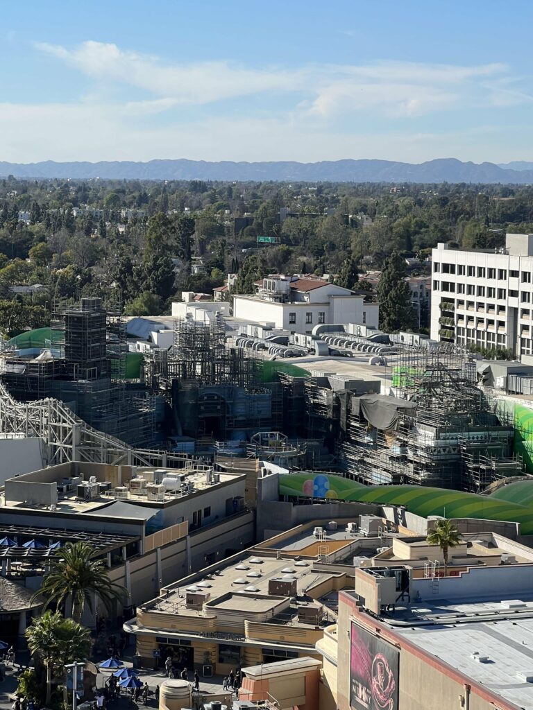 Progress on Universal’s future Super Nintendo World, taken on 3/1/22 from the escalator