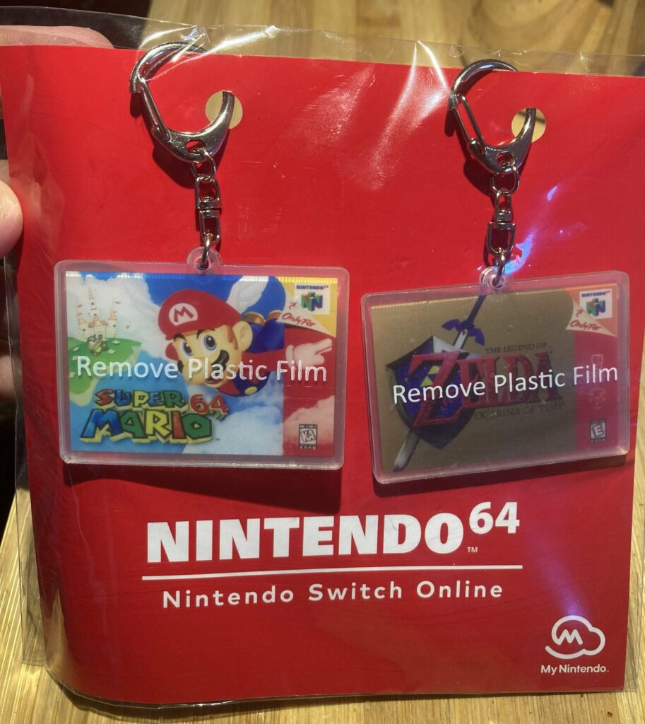 Mario 64 and Zelda OoT Keychains Delivered Today