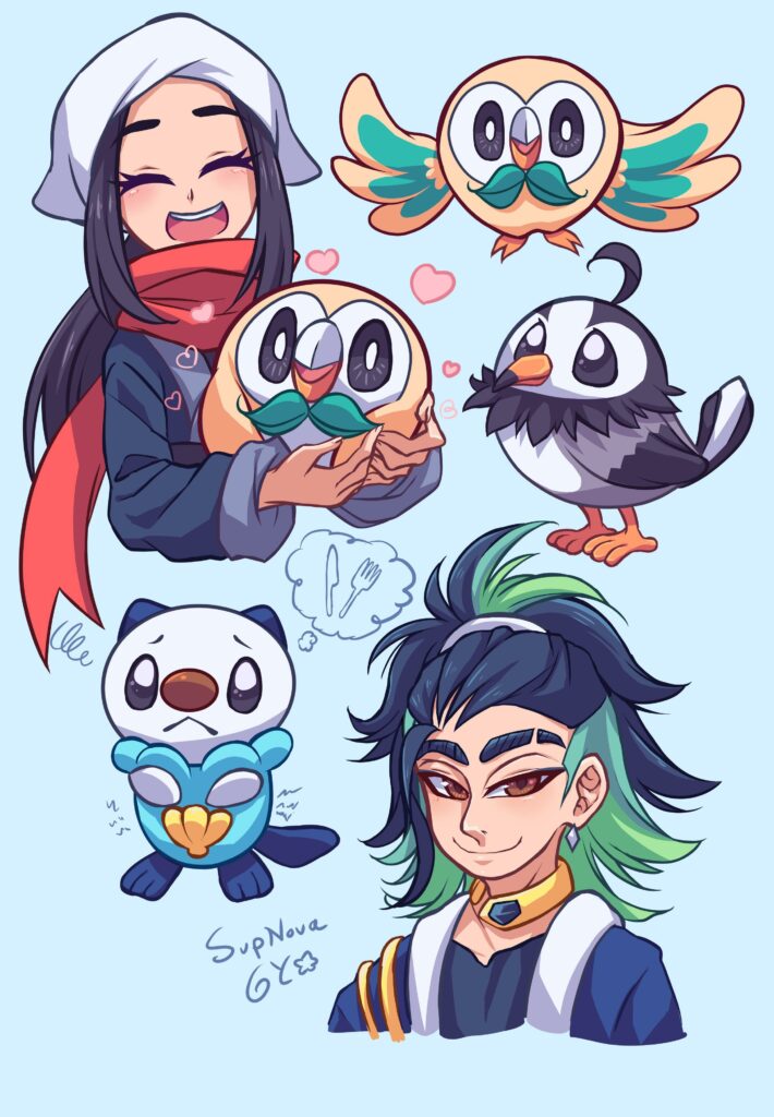 More Pokémon doodles I’ve made and this time it’s Legends Arceus