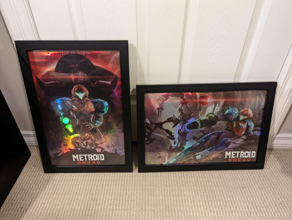 Metroid Dread Holographic Posters finally arrived! (18x12)