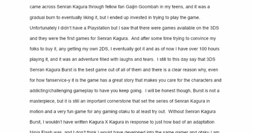 An obituary for Senran Kagura Burst