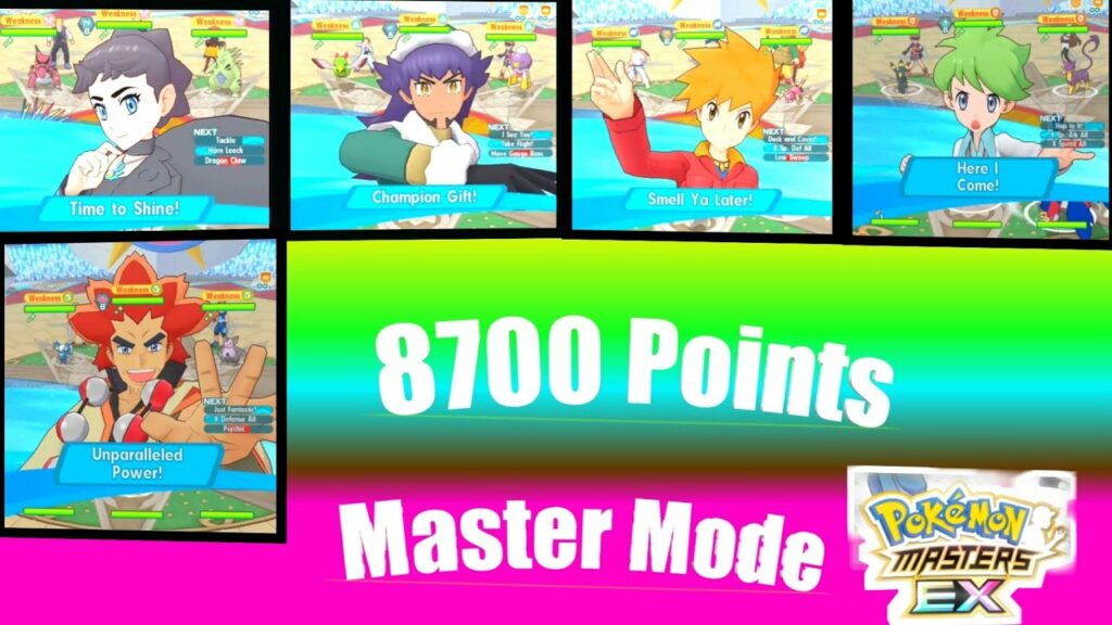 Kanto Champion Stadium | Pokemon Masters EX | Master Mode 8,700 Points