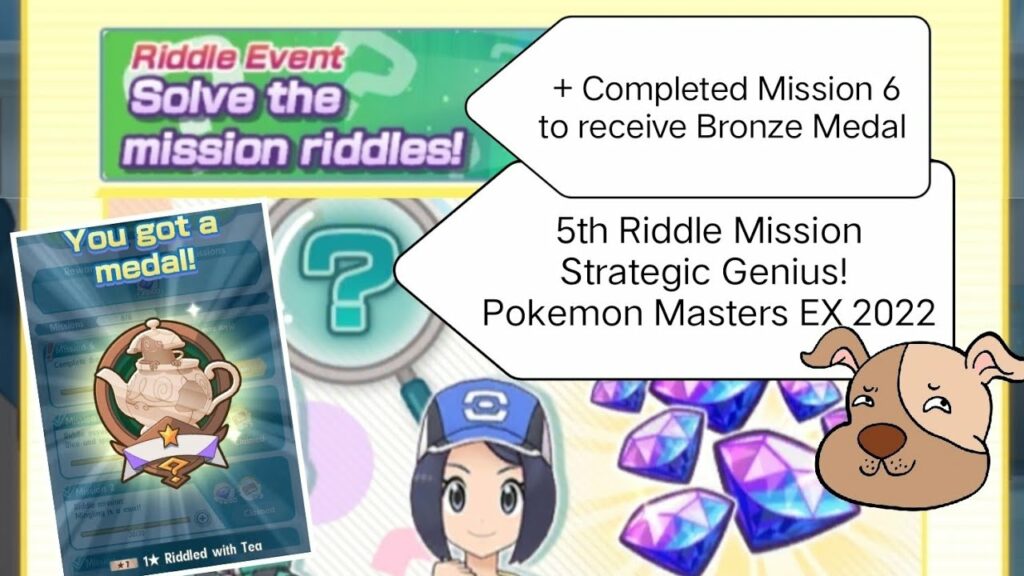 5th Riddle Mission: Strategic genius! Pokemon Masters EX Riddle Event Solve the Mission Riddles 2022