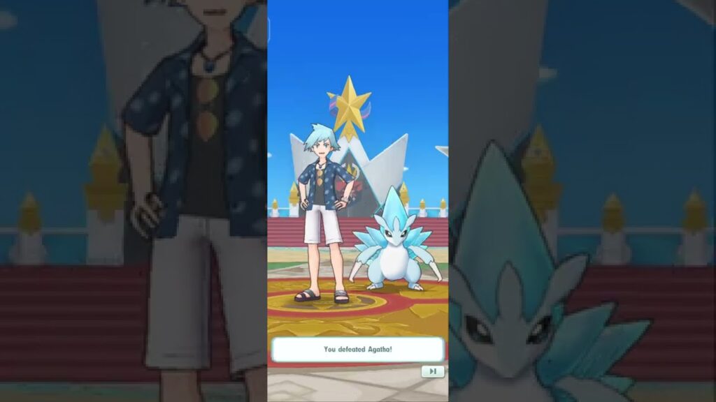 Pokemon Masters EX - Kanto Champion Stadium Round 2 - Vs Agatha and Lance