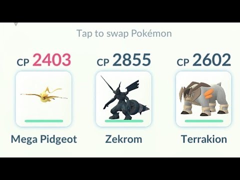 Using Mega Shiny Pidgeot to destroy leader sierra || pokemon go