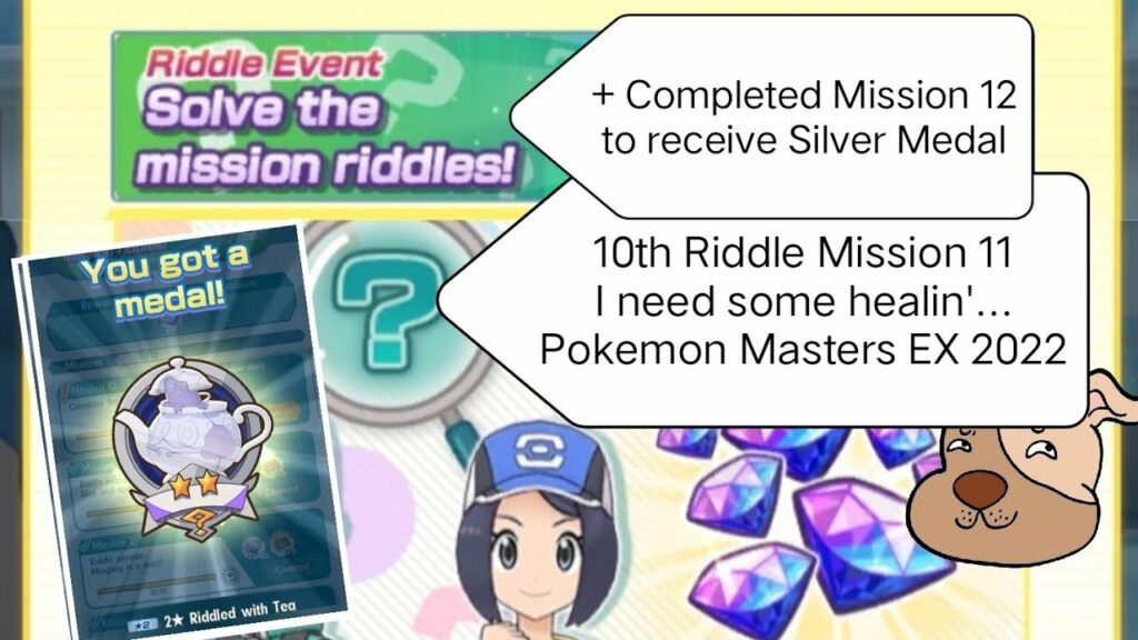 10th Riddle Mission 11: I need some healin'... Pokemon Masters EX Riddle Solve the Mission Riddles