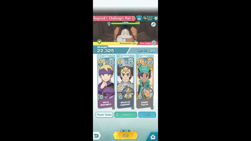 BP Morty & Wikstrom & MC Tauros VS Regirock [Pokemon Masters EX]