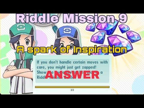 Pokemon Masters EX | Riddle Mission 9 - A spark of Inspiration (QUEST & ANSWER)