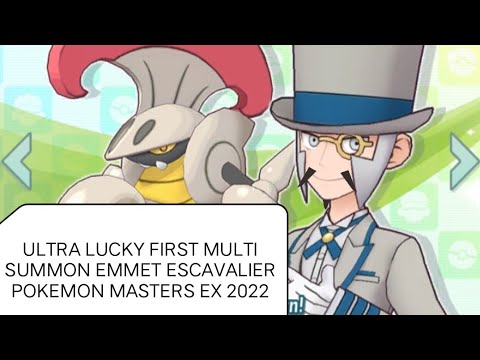 ULTRA LUCKY 1ST MULTI SUMMON EMMET ESCAVALIER Emmet Costume Scout Pokemon Masters EX Global 2022