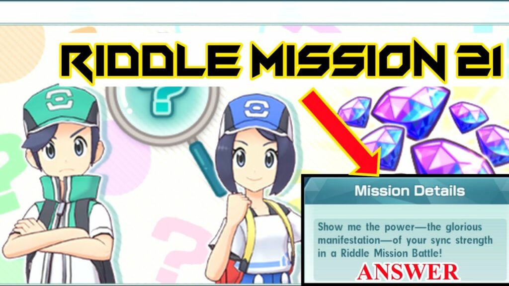 Pokemon Masters Ex l Riddle Mission 21 - The Strength of Your Bond Answer