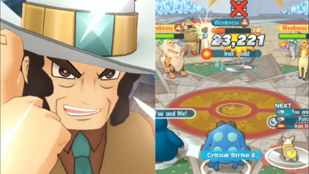 Clay hits Bruno with a shovel - 2,000pts Master Mode | Pokemon Masters EX