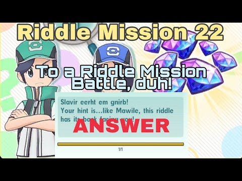 Pokemon Masters EX | Riddle Mission 22 - To a Riddle Mission Battle, duh! (QUEST &, ANSWER)